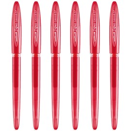 uni-ball Signo UM-170 Gelstick Gel Rollerball Pen - 0.7mm Tip - Red Ink - Pack of 6