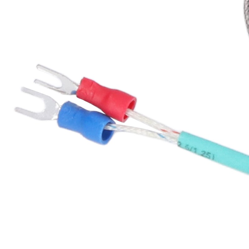 K Type Thermocouple Shielded Wire Temperature Sensor Probe 0‑800℃ 200mm