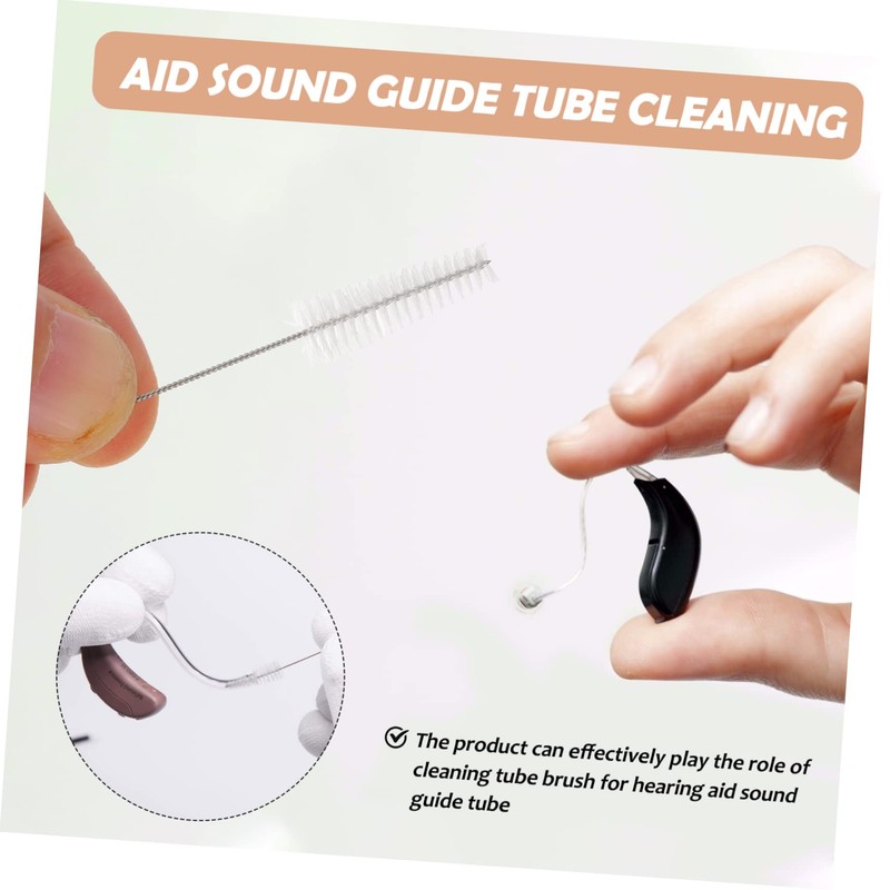 FOMIYES 10pcs Hearing Aid Cleaning Kit Brush Rod Hearing Amplifier