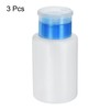 HARFINGTON 3pcs Solvent Alcohol Dispensers 180ml(6.1oz) Straight Push Down Liquid