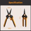PrunePro Garden Scissors Pruning Shears Sharp Stainless Steel Non-Stick Teflon