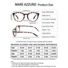 MARE AZZURO Blue Light Blocking Reading Glasses Women Round Computer