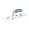 Toolty Stainless Steel Finishing Trowel - 320mm - Rubber Handle