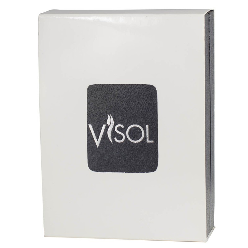 Visol Portofino Satin Chrome Wind-Resistant Torch Flame Lighter