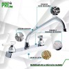Prez Grifo Mezcladora Fregador Llave Acero Inoxidable Cromado