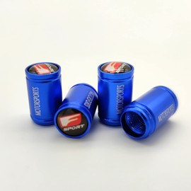Lexus f sport Air Valve Cap RX LX CT EX HS NX ES LX LC GS IS Tire Wheel Rim Dress Up Cool (F-sport, Blue)