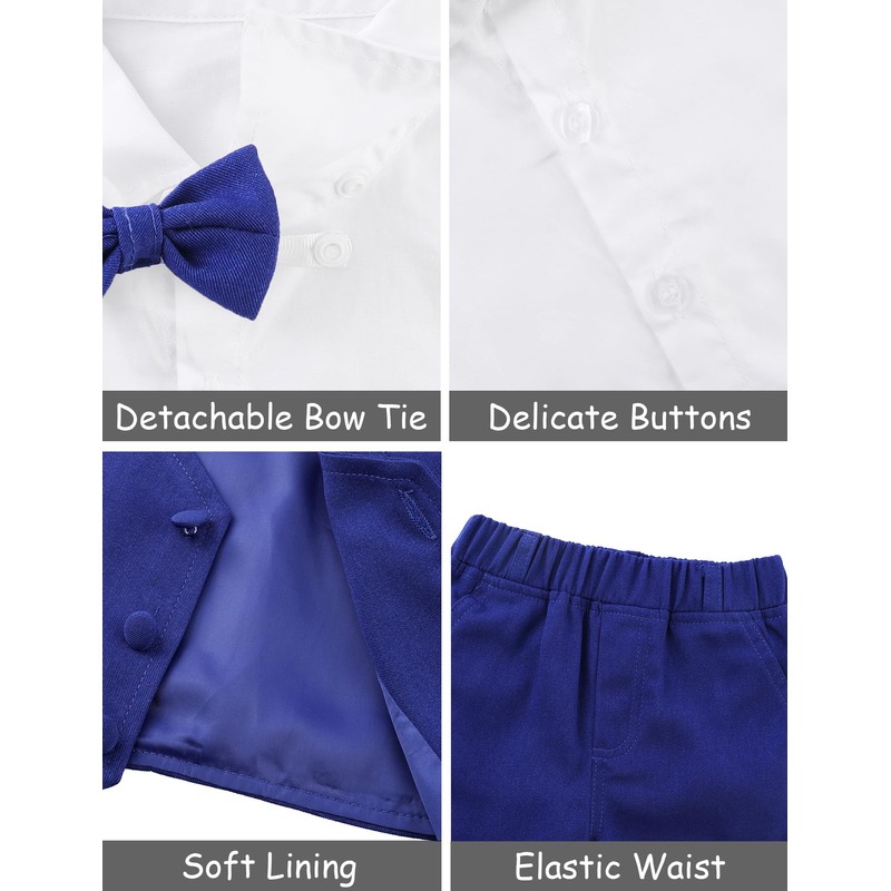A&J DESIGN Baby Boy Dress Clothes Gentleman Wedding Outfit Formal