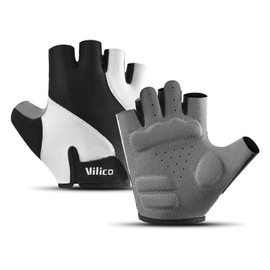 SUJAYU Cycling Gloves for Men Women Bike Gloves for Men Cycling, Paded MTB Glove Biking Glove for Men Bicycle Accessories, Guantes para Bicicleta Hombre Guantes Ciclismo Hombre (Black, Large)