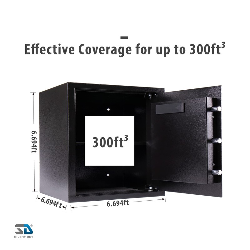 SD SILENT DRY Bendable Gun Safe Dehumidifier Tube, Simple Operate
