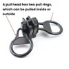 WKXFJJWZC 20# 59 inch Separating Large Plastic Zippers Black Tape