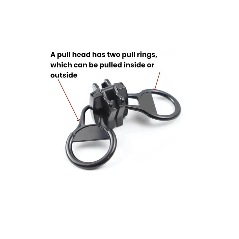 WKXFJJWZC 20# 59 inch Separating Large Plastic Zippers Black Tape