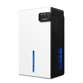 Dehumidifier, 95 OZ Dehumidifiers for Home (800 sq.ft), Quiet Small Dehumidifiers for Bedroom Bathroom Basements Closet RV, Auto Shut Off, Two Working Models and 7 Colors LED（White）