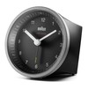 Braun Radio-Controlled Alarm Clock, Plastic, Black/Silver, Normal