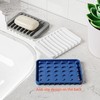 Chengcan 4-Pack Silicone Self-draining Soap Tray for Bathroom and Kitchen