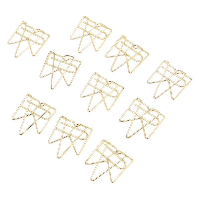 100PCS Metal Crown Paper Clips Multifunctional Rustproof Electroplating Process Prevent