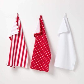 Homescapes 100% Pure Cotton Apron Washable Kitchen Apron with Pouch