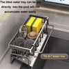 Kitchen Sink Caddy,Sponge Holder with Automatic Drainage, Perfect for Organizing
