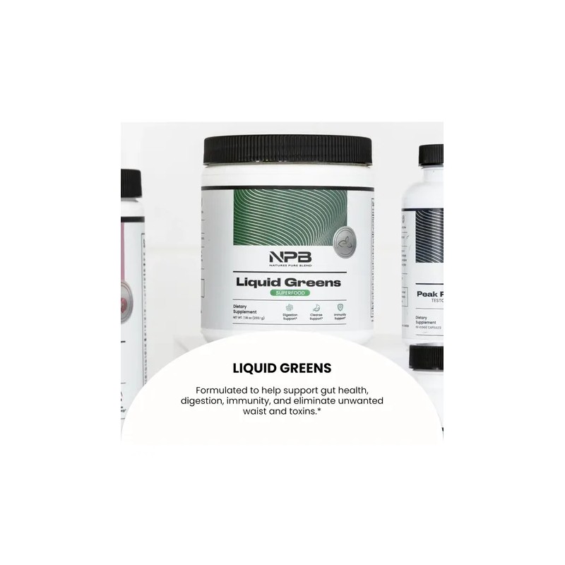 Nature's Pure Blend Super Greens Polvo Orgánico Sabor Matcha