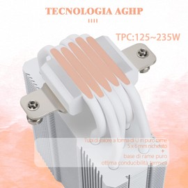Thermalright Assassin King 120 SE White ARGB CPU Air Cooler, AK120 SE White ARB, 5 Heatpipes, TL-C12CW-S PWM Quiet Fan CPU Cooler with S-FDB Bearing, for AMD AM4/AM5 Intel 115X/1200/17XX, LGA1700