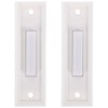 HOMSFOU 2pcs Doorbell Switch Door Bell Ringer LED Door Chime
