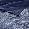 Madison Park Aubrey Shower Curtain Paisley Jacquard Pieced Microfiber Faux