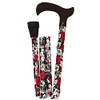 Extendable and Foldable Aluminium Spring Stick Red Flowers