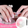 JAWUZ 1 Box 3D-Perlenschleifen Nageldekorations Setst, schleifen für nägel, mit