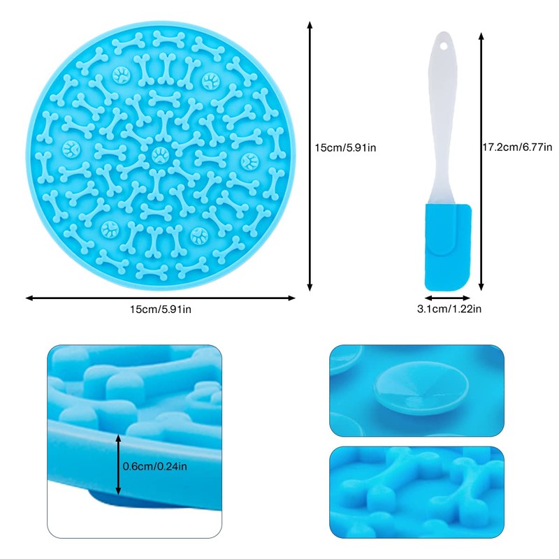 MooonGem Dog Lick Pad, Pet Bathing Grooming Distraction Wall Mounted