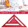 Senbaler 12 Inch/300mm Aluminum Alloy Triangle Ruler, Woodworking Speed Square
