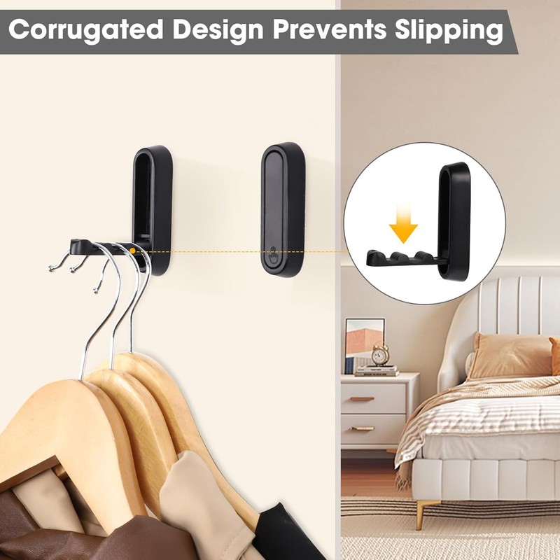 Shengsenfu Foldable Towel Hooks for Bathroom - Heavy Duty Wall