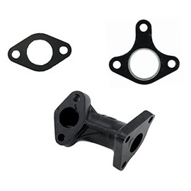 Sellerocity Muffler Pipe Exhaust Manifold Elbow With Gasket Compatible With Honda GX240 GX270 GX340 GX390 FR800 FRC800 OEM 18330-ZE2-W00