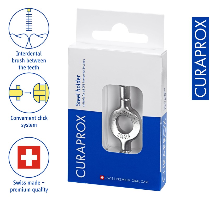 Curaprox UHS 409 steel holder, silver
