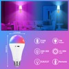 2 Pack 5200mAh Rechargeable Light Bulbs with Remote E26 Battery