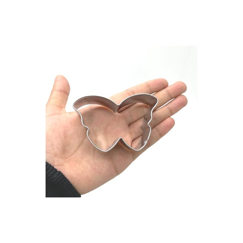 LILIAO Butterfly Cookie Cutter, 3 x 1.8 inch, Stainless Steel
