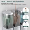 Shampoo and Conditioner Dispenser 3 Chamber No Drill Shower Soap