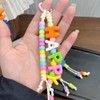 Colourful Large Hole Acrylic Numbers Letter Beads for Key Chains