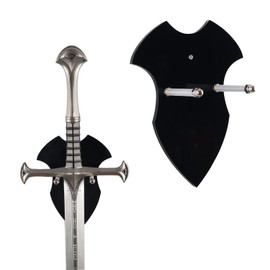 HHUXIUE Sword Holder Wall mounted sword rack Axe Holder Sword Hangers for Wall Sword Holder Display Axe Vertical Display and Decoration (Black 1 set)
