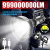 P90 Searchlight Powerful LED Flashlight Handheld Spotlight Waterproof Torch