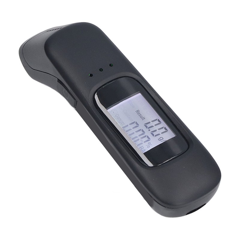 Breathalyzer Black Portable Mini Dustproof High Accuracy Rechargeable Blowing Special