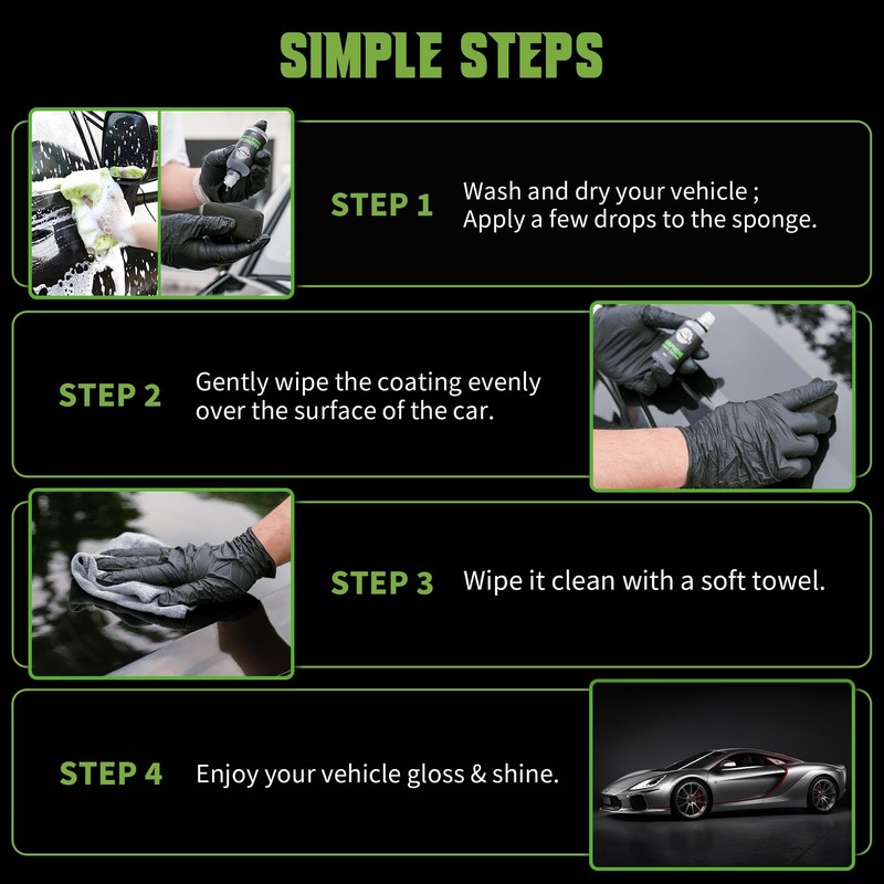 [Upgraded 100ml] UV Graphene Ceramic Coating - 10H Ceramic Coating