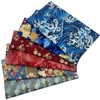 EDGEAM Pack of 6 Cotton Fabric Patchwork Fabrics Sewing Fabrics