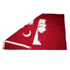 3x5 Embroidered Sewn South Carolina Big Red SC 100% Cotton Flag 3'x5'