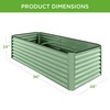 Best Choice Products 8x4x2ft Outdoor Metal Raised Garden Bed, Deep