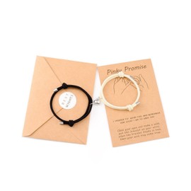 VU100 2 Pieces Pair Magnetic Bracelet Magnetic Attraction, Couple Pairing Love Friendship Weaving, Gift for Lovers Family Best Friend Girlfriend Mother Sisters, Stainless Steel