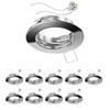 ledscom.de Fere Ceiling Mounting Frame Round Glossy Chrome (LED/Halogen/MR16/50 mm)