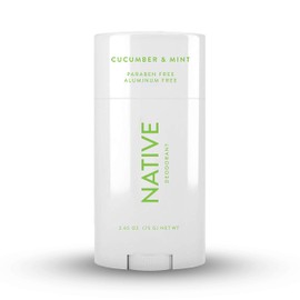 Native Deodorant - Natural Deodorant for Women and Men - Vegan, Gluten Free, Cruelty Free - Aluminum Free, Free of Parabens and Sulfates - Cucumber & Mint
