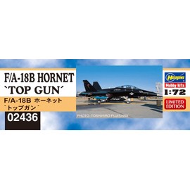 Hasegawa 02436 1/72 US Navy F/A-18B Hornet Top Gun Plastic Model