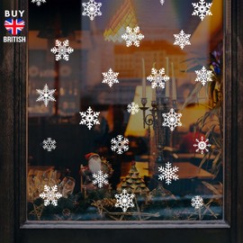 Articlings 42 Original Snowflake Window Clings | Fabulous Static PVC Stickers