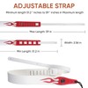 YUEKO Personality Leather Red Flame Series Guitar Strap Strap For