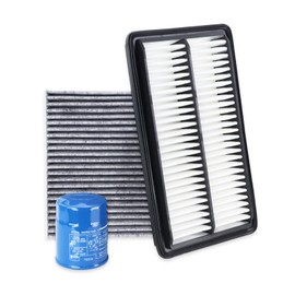 17220-5J6-A10 Engine Air Filter & 15400-PLM-A02 Oil Filter & CF11182 Cabin Air Filter Fit for 2018-2025 Honda Odyssey 3.5L, 2021-2025 Acura TLX 2.0L 3.0L